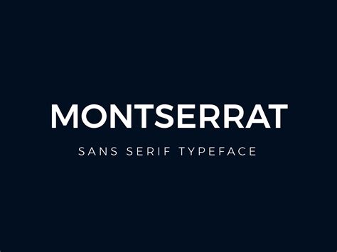 However, you need to contact the author for commercial use or for any support. . Montserrat font free download